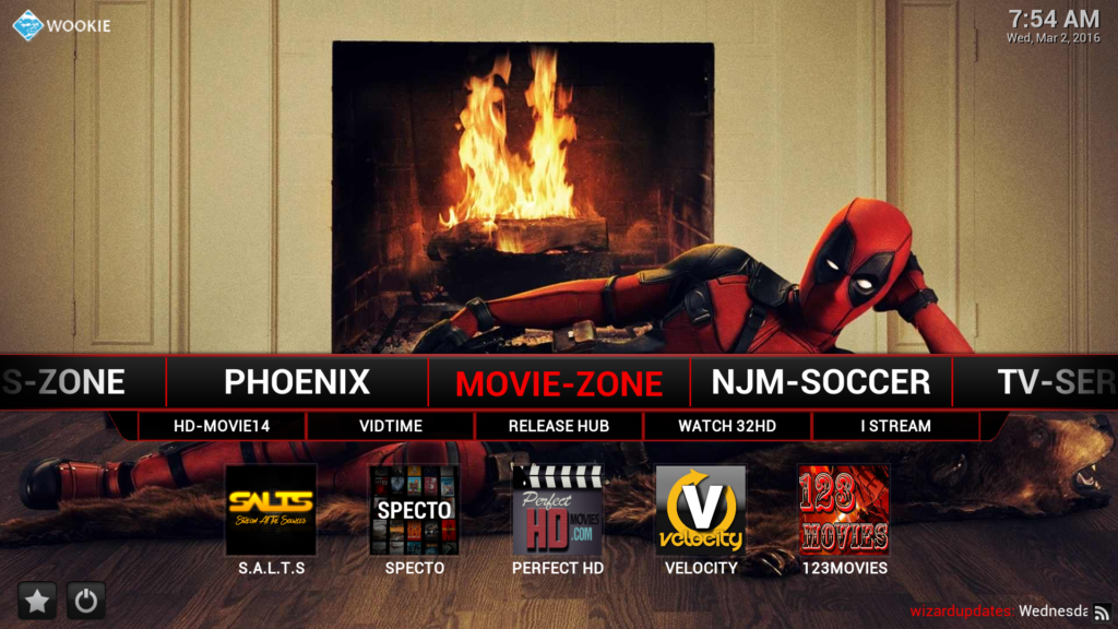 download wookie wizard on KODI