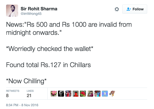 modi bans rs 500 and 1000 notes twitter reactions
